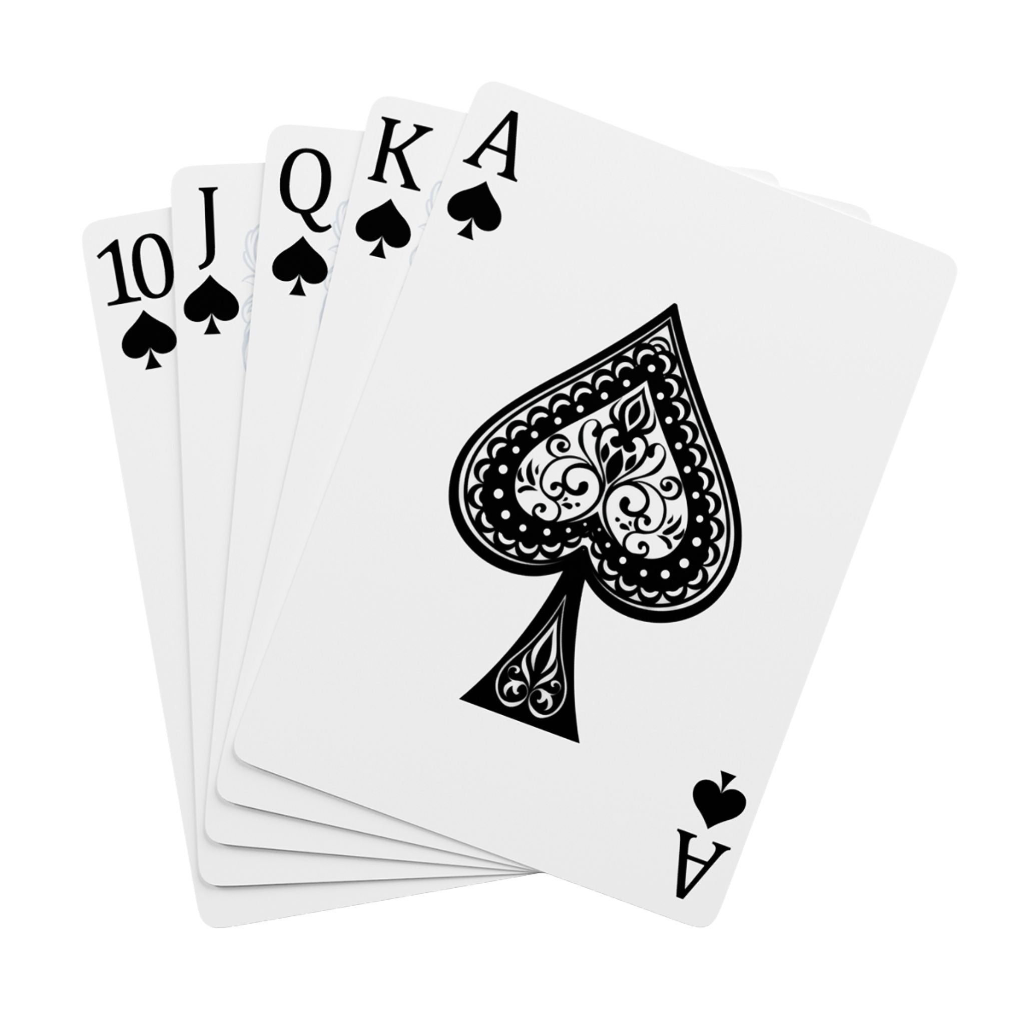 Elegant Custom Poker Playing Cards - Classic Design with Monogram