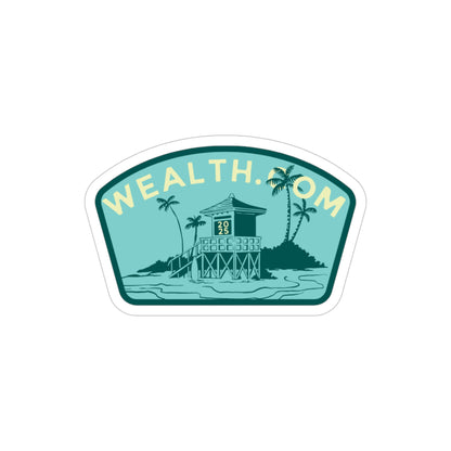 Wealth.com Beach Sticker