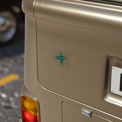 Transparent Wealth.com Surfer Sticker