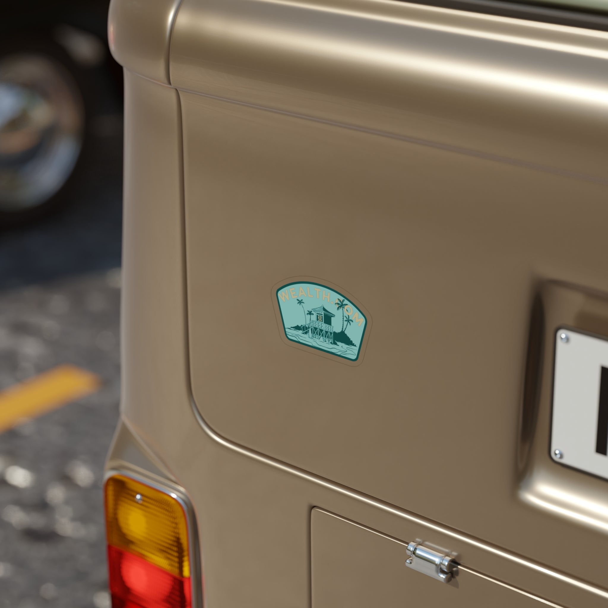 Wealth.com Beach Sticker