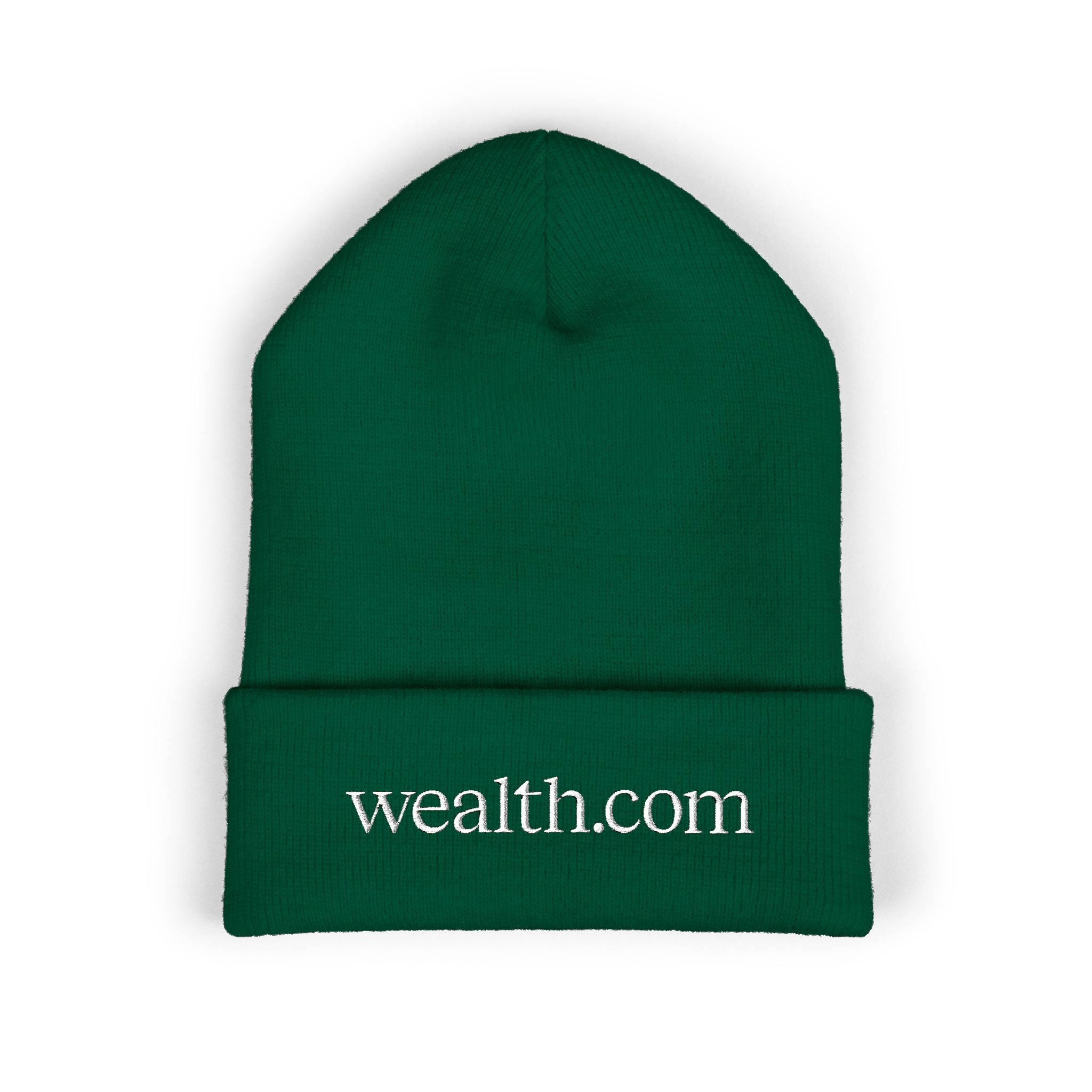Cuffed Beanie with Wealth.com Embroidery