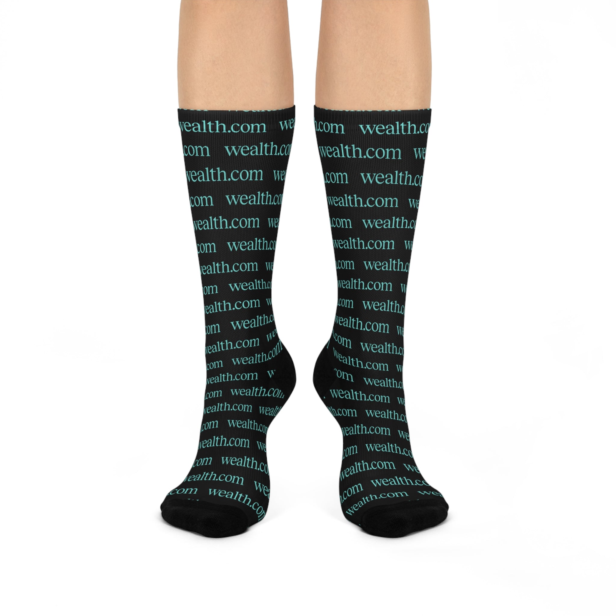 Black Cushioned Crew Socks