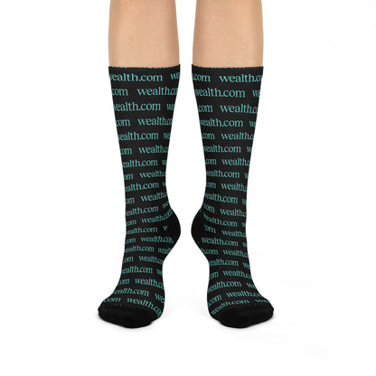 Black Cushioned Crew Socks