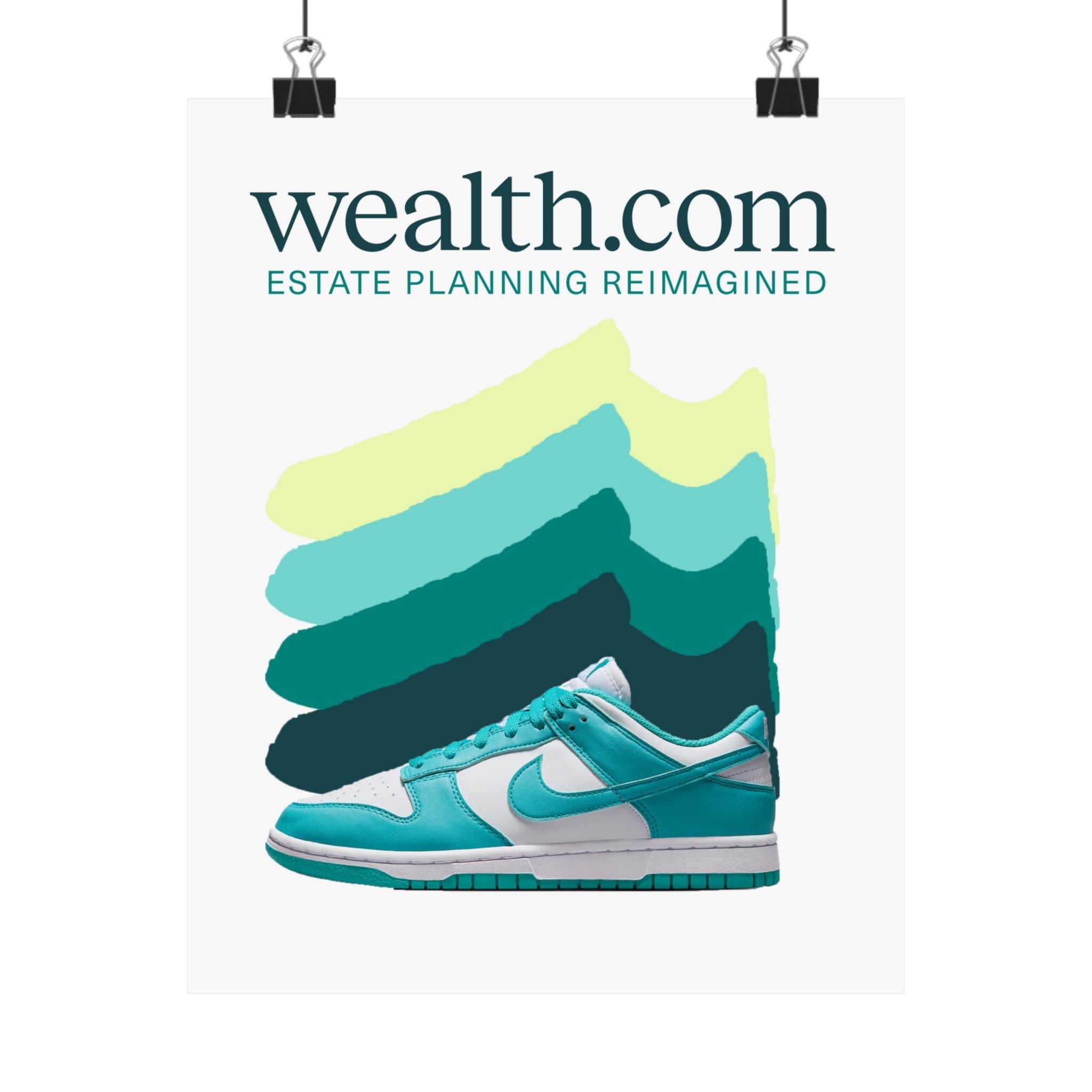Estate Planning Reimagined | Nike Dunks Poster