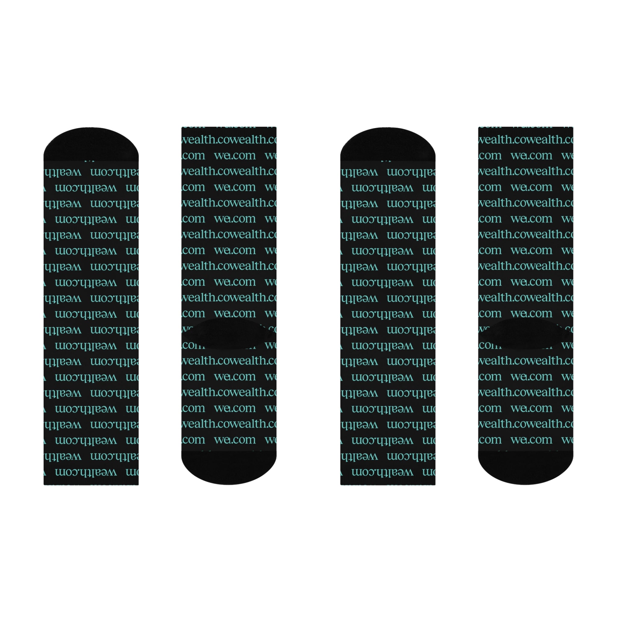Black Cushioned Crew Socks