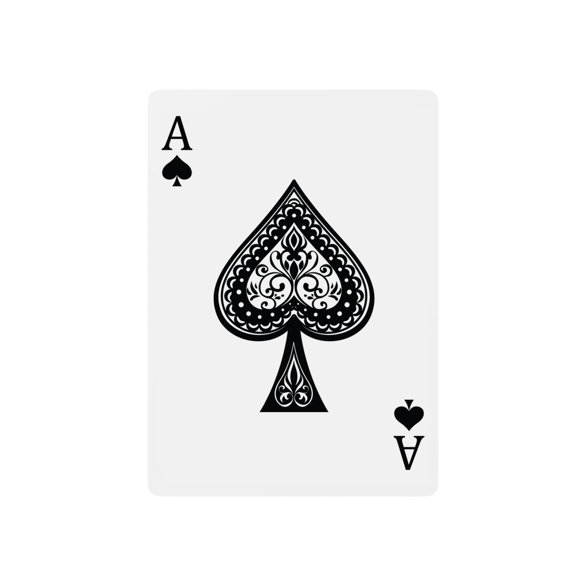 Elegant Custom Poker Playing Cards - Classic Design with Monogram
