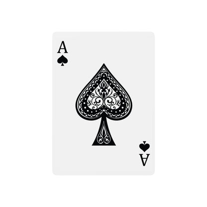 Elegant Custom Poker Playing Cards - Classic Design with Monogram