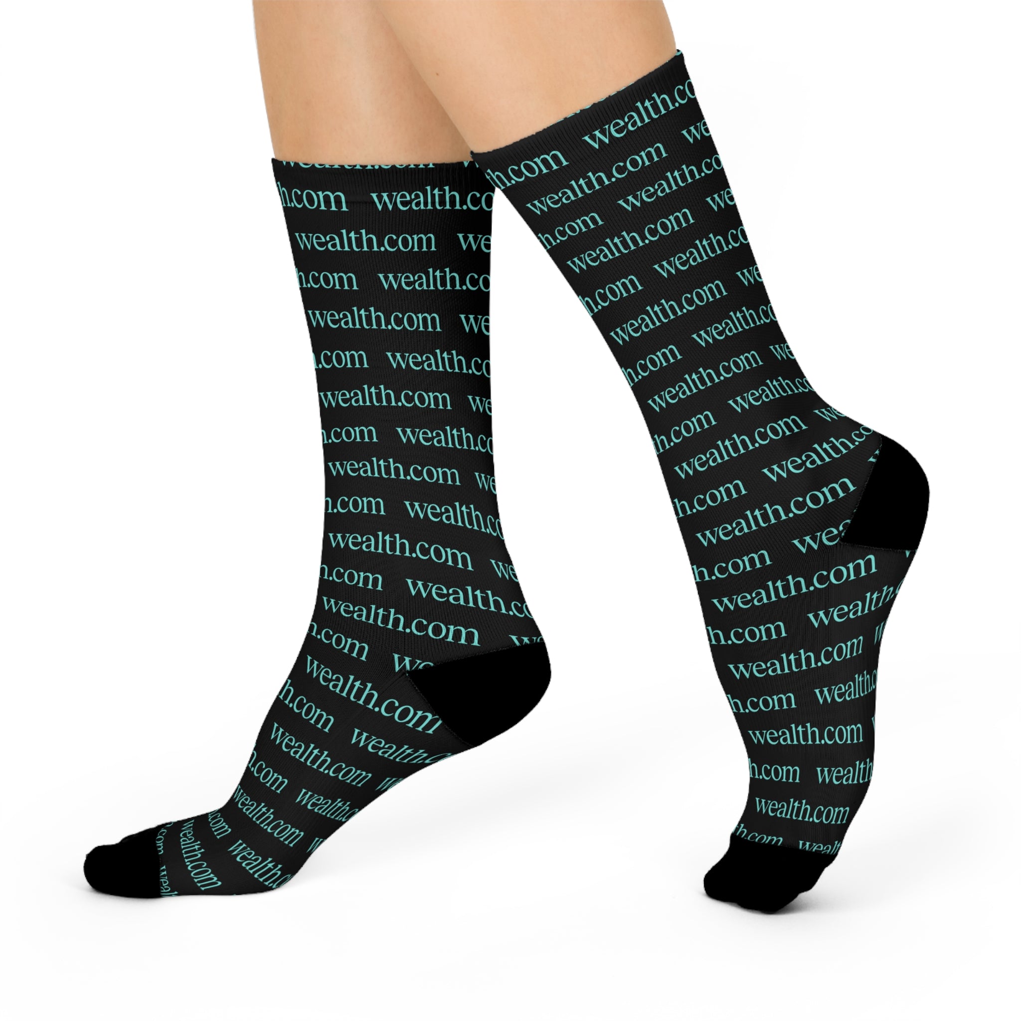 Black Cushioned Crew Socks