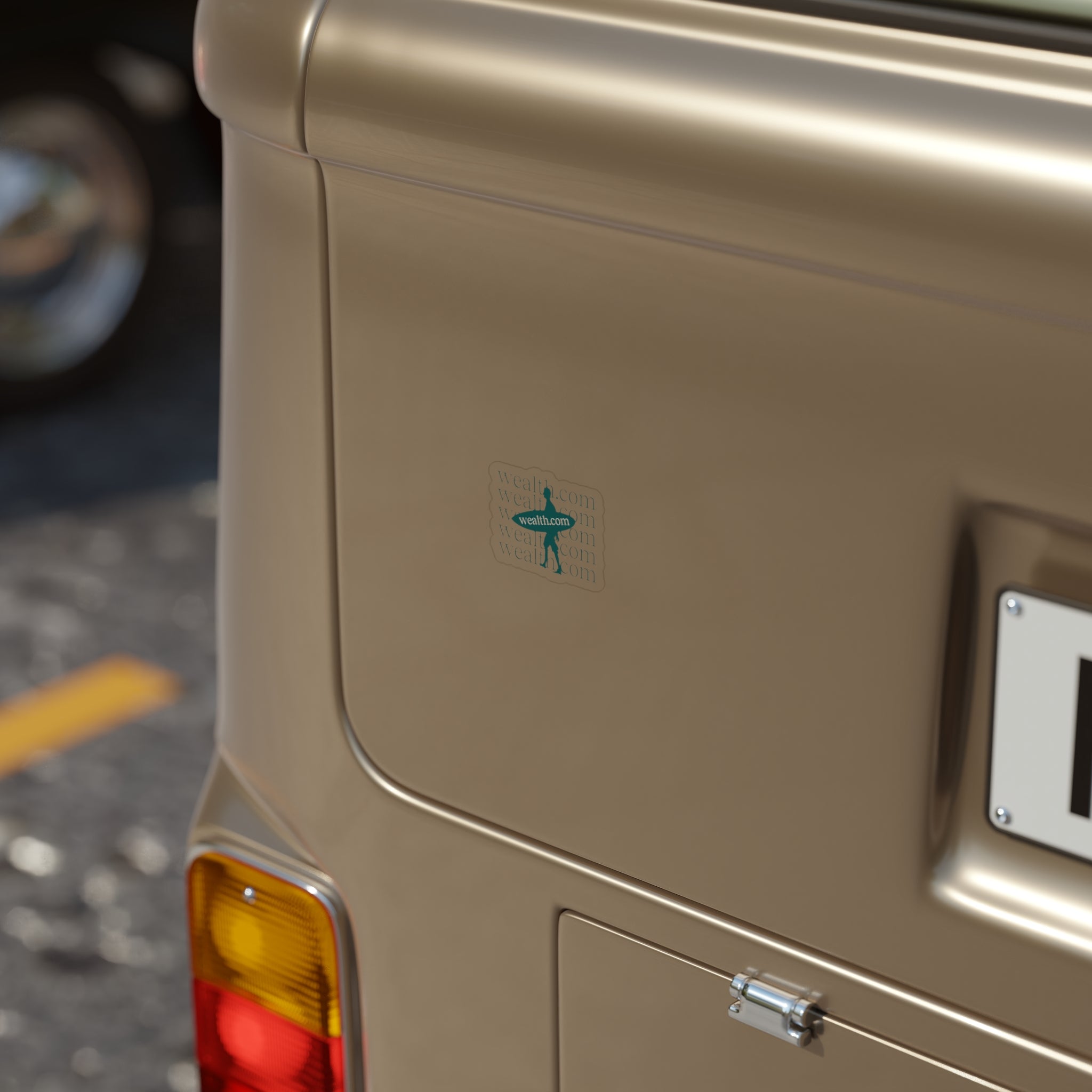 Transparent Wealth.com Surfer Sticker