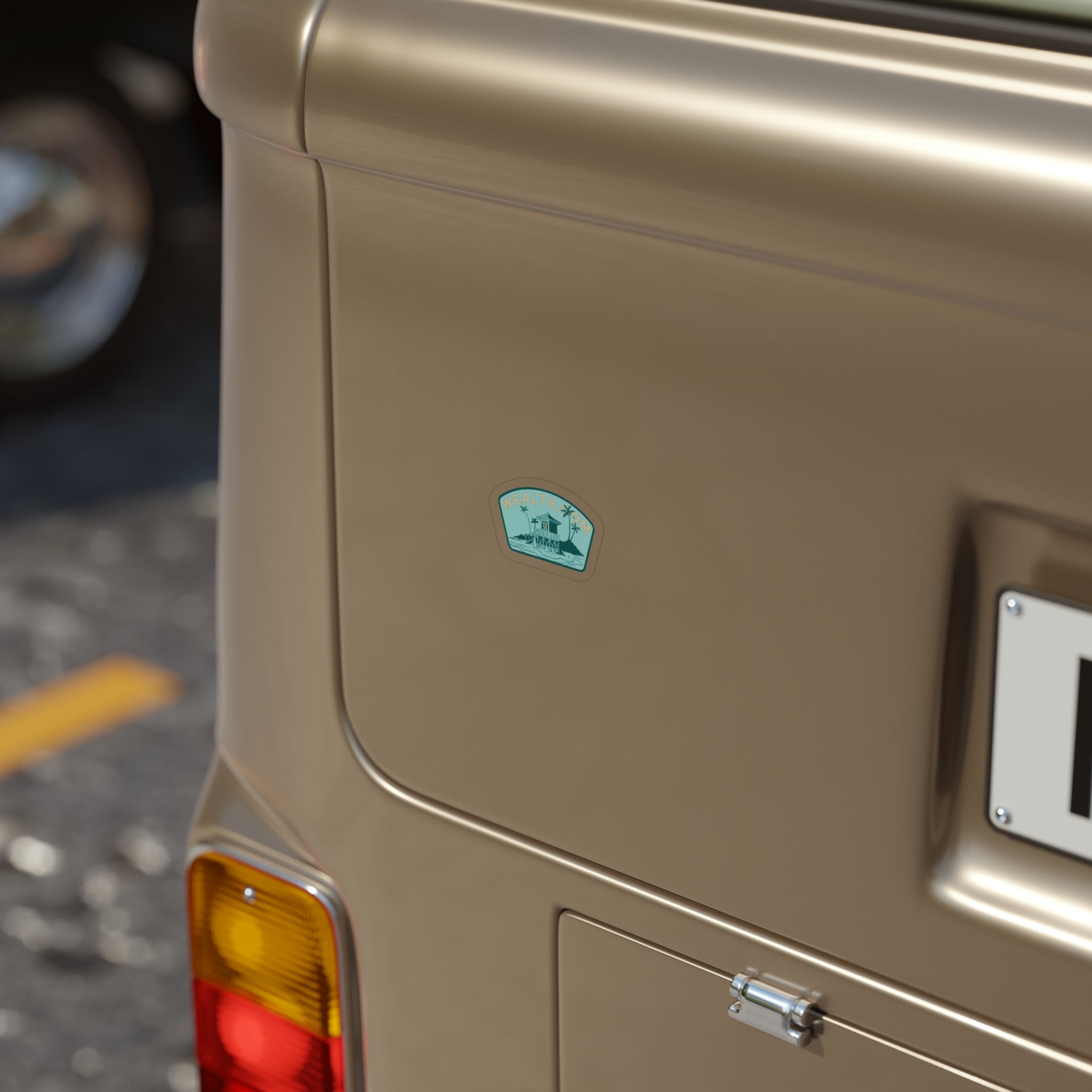 Wealth.com Beach Sticker