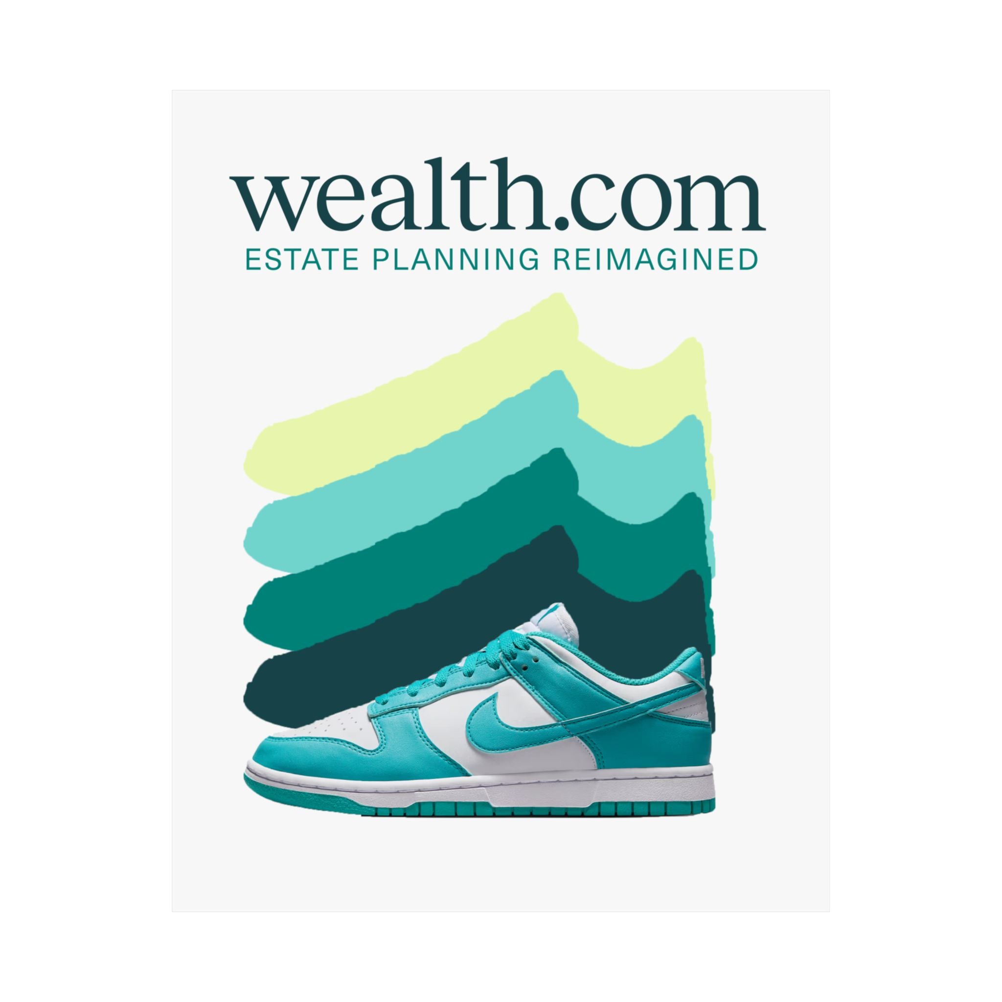 Estate Planning Reimagined | Nike Dunks Poster