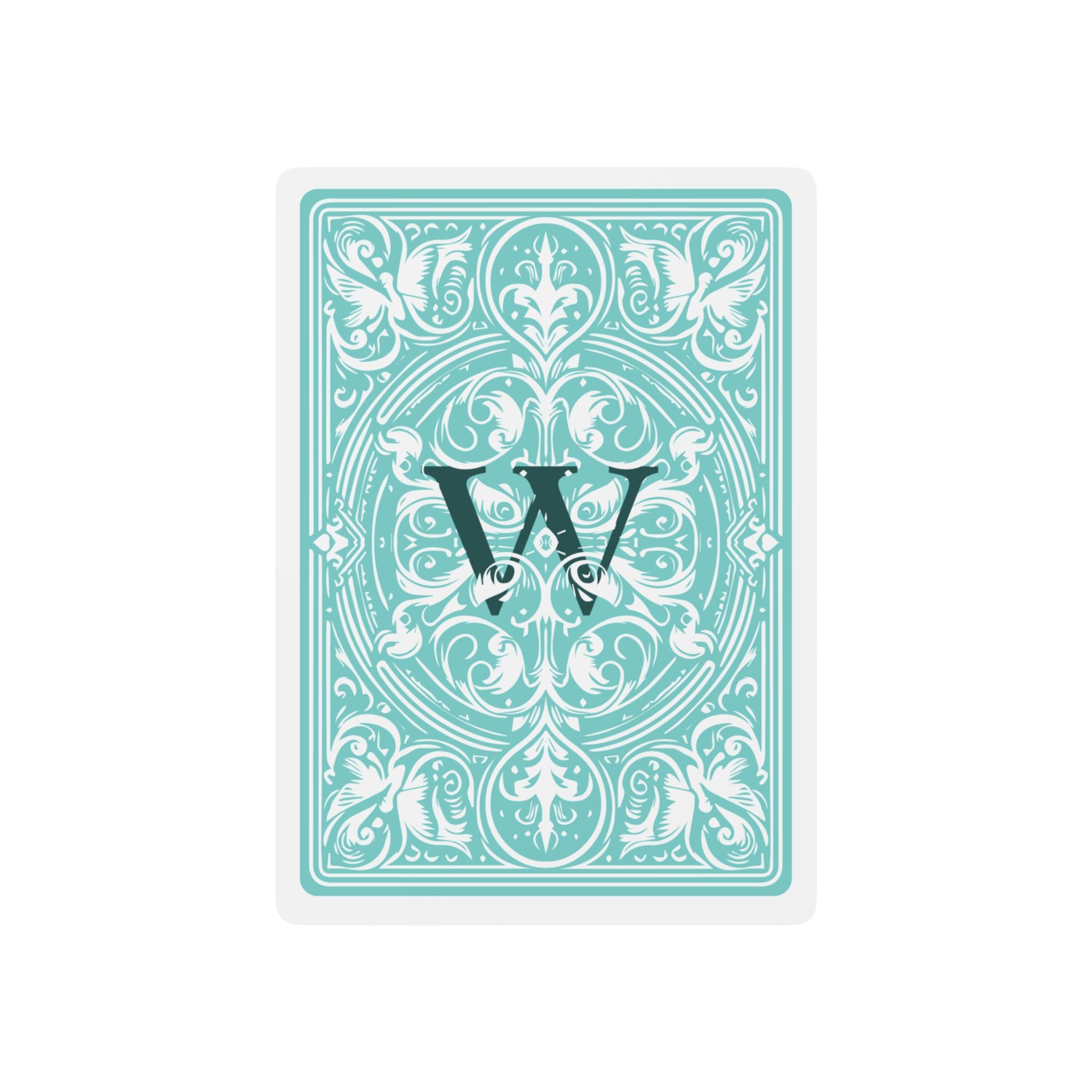 Elegant Custom Poker Playing Cards - Classic Design with Monogram
