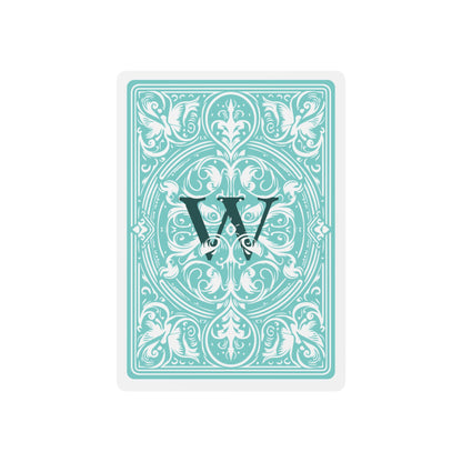 Elegant Custom Poker Playing Cards - Classic Design with Monogram
