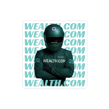 Die-Cut Wealth.com Sticker
